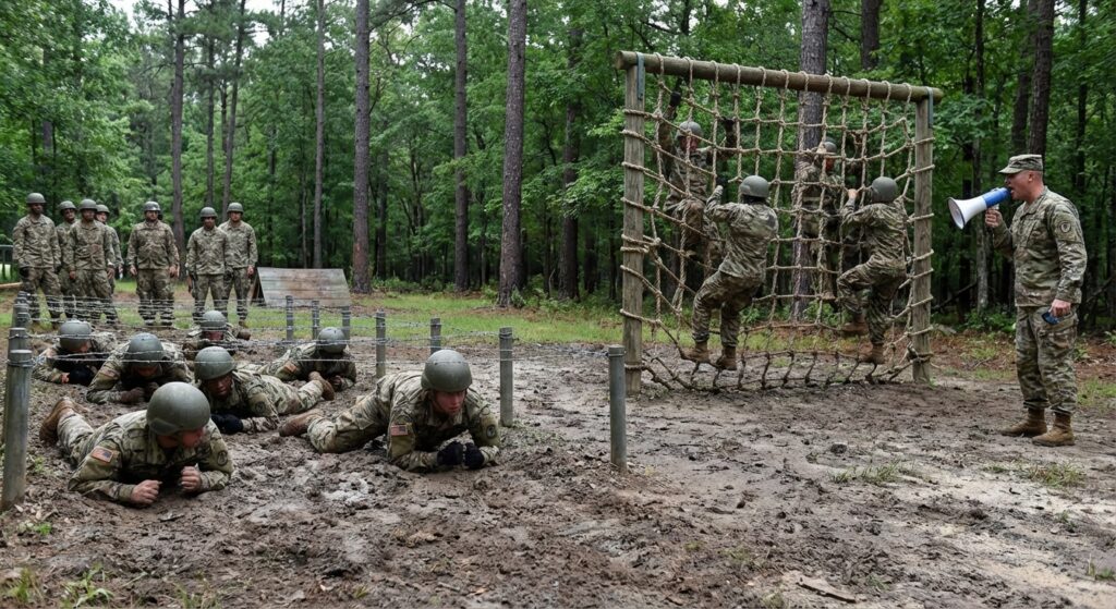 Militär träning övningar